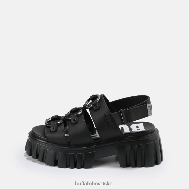 crno Buffalo lav pierce sandala s platformom veganska |sandale TDD6T870